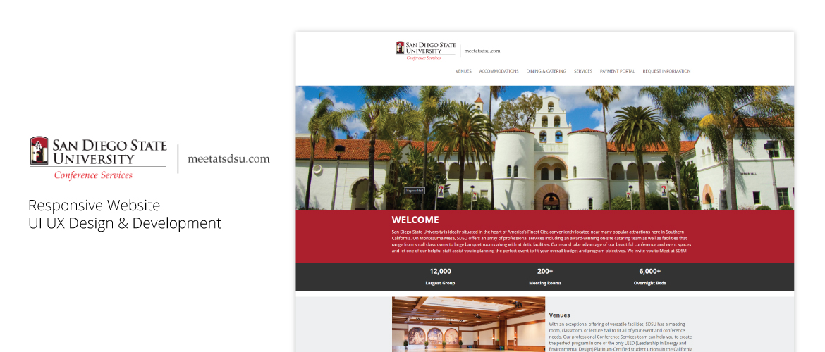 Meet at SDSU - Responsive Website - UX UI Design & Development